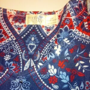 Terra & Sky Multicolor Floral Blouse